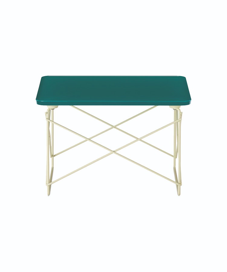 Eames® Wire Base Low Table/Mint Green/Powder Yellow