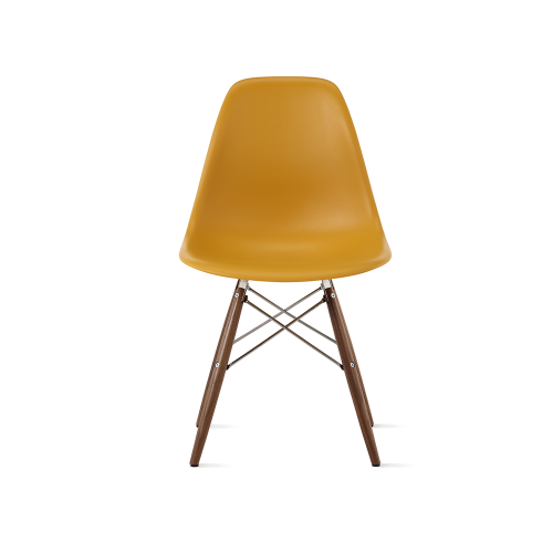 Eames Molded Plastic Side Chair / Dowel Base / Chrome